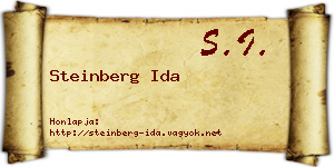 Steinberg Ida névjegykártya